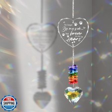 Pet Memorial Crystal Suncatcher Gifts for Loss of Dog/Cat, Window
