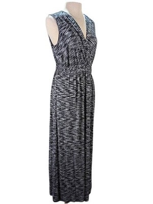 Spense Maxi Sundress Womens XL Black Boho Chic Resort Contemporary Modest Casual
