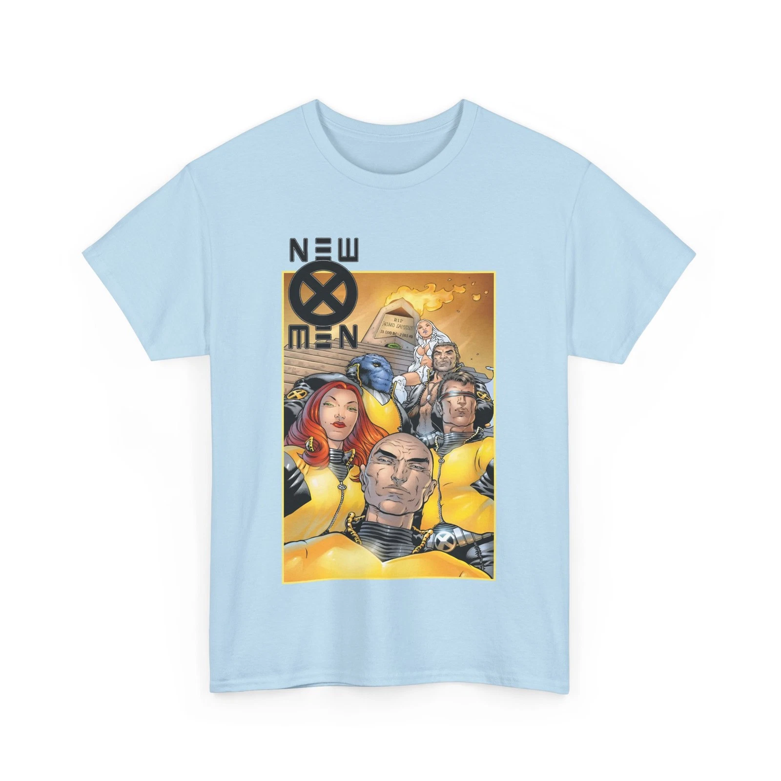 New X-Men T-Shirt - Frank Quitely - Cyclops, Jean Grey, Wolverine, Professor X