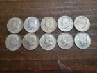 (10) 40% Silver Kennedy Half Dollars 1965-1969 $5 Face Value Constitutional -A6