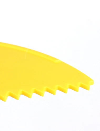 Yellow Plastic Wall DIY Decoration Painting Grain Pattern Graining Comb - Picture 2 of 2