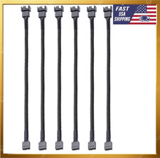 6 Pc 4 Pin 26cm PWM Fan Extension Power Cable Connector Case Male to Female