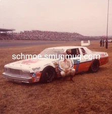 REPRINT -  RACING PHOTO; 1980 ROGER HAMBY;  DAYTONA 500 NASCAR;  - 4" X 4"