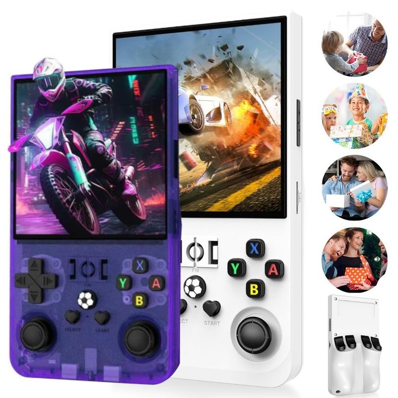R36s MAX Retro Handheld Game Console - Equipped with Open Source Linux System