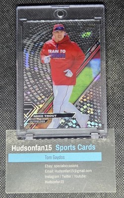 Mike Trout 2017 Topps High Tek Clubhouse Variation #CI-MT 22/50 Los Angeles