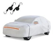 Waterproof Hatchback Car Cover: 6-Layer Fit Sedan-Length Up To 189" Silver