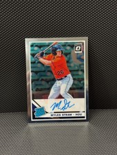 2019 Panini Donruss Optic Myles Straw Base RC Auto #RRS-MS Astros