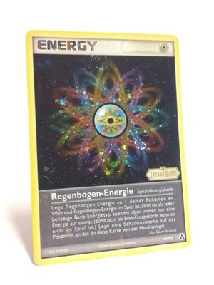 Pokemon Regenbogen-Energie Holo Stamp 81/92 Legend Maker