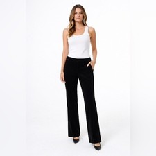 Banana Republic Black Velvet Boot Cut Fit  High Rise Pants Office to Night Out