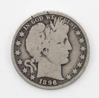 1896-O  Good Details Barber Half Dollar Better Date - 926b