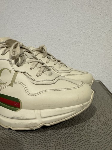 Zapatillas Gucci Rhyton Vintage Logo Talla 8.5 G Para Hombre - Imagen 4 de 24