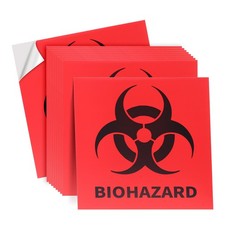 4 - 6 Biohazard Warning Decal Vinyl Sticker Logo Label Pick Size Bag