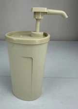 VINTAGE TUPPERWARE PUMP DISPENSER Soap Lotion Condiments Almond