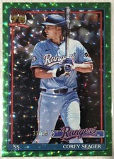 2026 Topps Series 1 Corey Seager Green Geometric Refractor 32/99