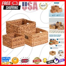 Chic Multi-Size Wicker Storage Baskets - Durable, Natural Design for Anywhere
