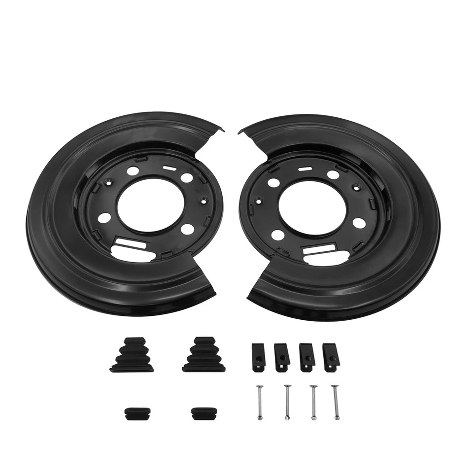 Pair Rear Brake Dust Shield Backing Plates For 99-15 Ford F250 F350 Excursion Foto 2 de 4