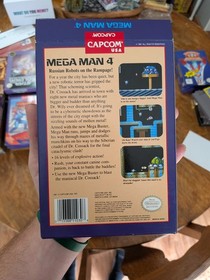 Mega Man 4 Nintendo NES Complete in Box Megaman 4 Tested CIB with Manual