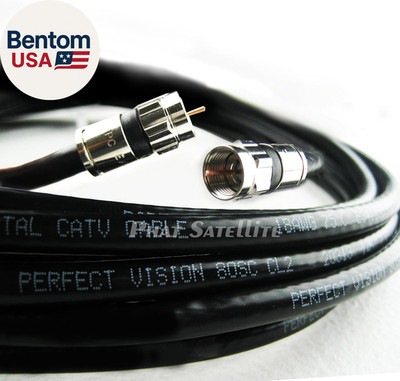 100Ft  Solid Copper 3Ghz 75 Ohm Coaxial Rg6 Directv, Dish Network, Digital Cable