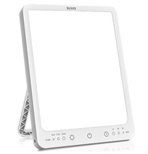 SUXIO Light Therapy Lamp - 10000 Lux Therapy Light, 3 Timing  Mode Happy Lamp