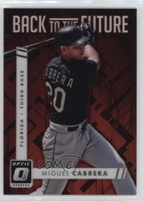 2016 Panini Donruss Optic Back to the Future Red 36/99 Miguel Cabrera #BF2 rs2
