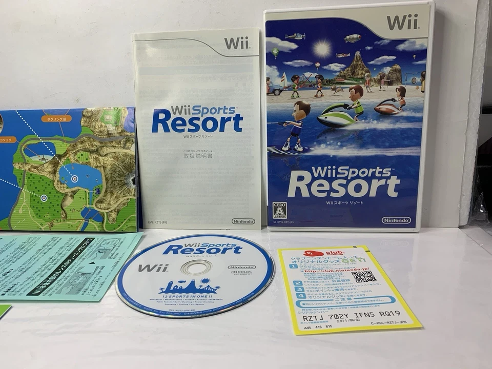 Wii Sports Resort w/ Map flyers manual - (Nintendo Wii, 2009) Japan - Image 2 of 4