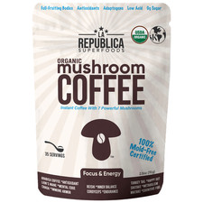 Organic Mushroom Coffee  Instant  Arabica Shade-Grown  Kosher  La Republica