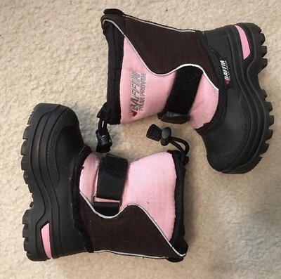 Girls Toddler Baffin Polar Proven Pink Snow Boots Size 6T