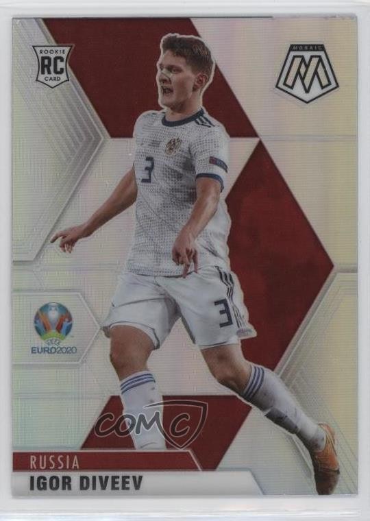2021 Panini Mosaic UEFA Euro 2020 Silver Prizm Igor Diveev #75 0h28