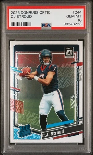 2023 PANINI DONRUSS OPTIC #244 CJ STROUD ROOKIE RC PSA 10