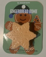 Da Bomb Bath Gingerbread Bath Bomb Bath Fizzer W/ Surprise Inside Cute Christmas