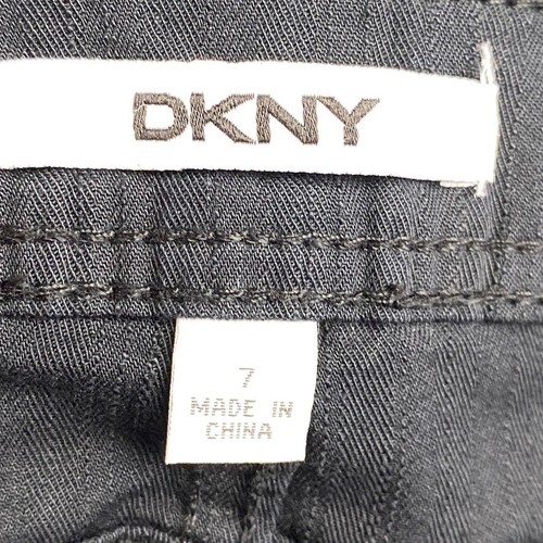 DKNY Jeans Girls Youth 7 Black Straight Leg Lightweight Stretch Casual NWT - Picture 15 of 17