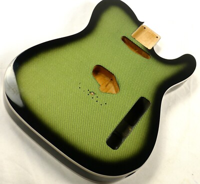 Tele Body 3 pcs  North American Alder Fiber Glass Veener Green/Black 2.61kg