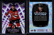 2024-25 Upper Deck Allure Colorful Futures Purple Jack Hughes
