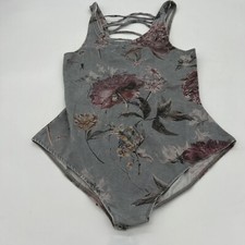 Chaser NWT Floral Bodysuit Snaps Size Medium
