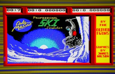 Pro Ski Simulator von Codemasters (Sinclair ZX Spectrum) - GETESTET + FUNKTIONSFÄHIG