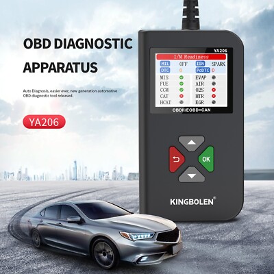 KINGBOLEN YA206 Code Reader OBD2 Scanner Car Diagnostic Tool Check Engine Fault