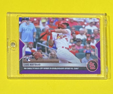 2022 MLB Topps Now Lars Nootbaar Rookie PURPLE PARALLEL /25 SP Cardinals #654 RC