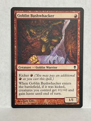 Goblin Bushwhacker x1 MTG Zendikar Red Warrior Kicker Creature NM | eBay