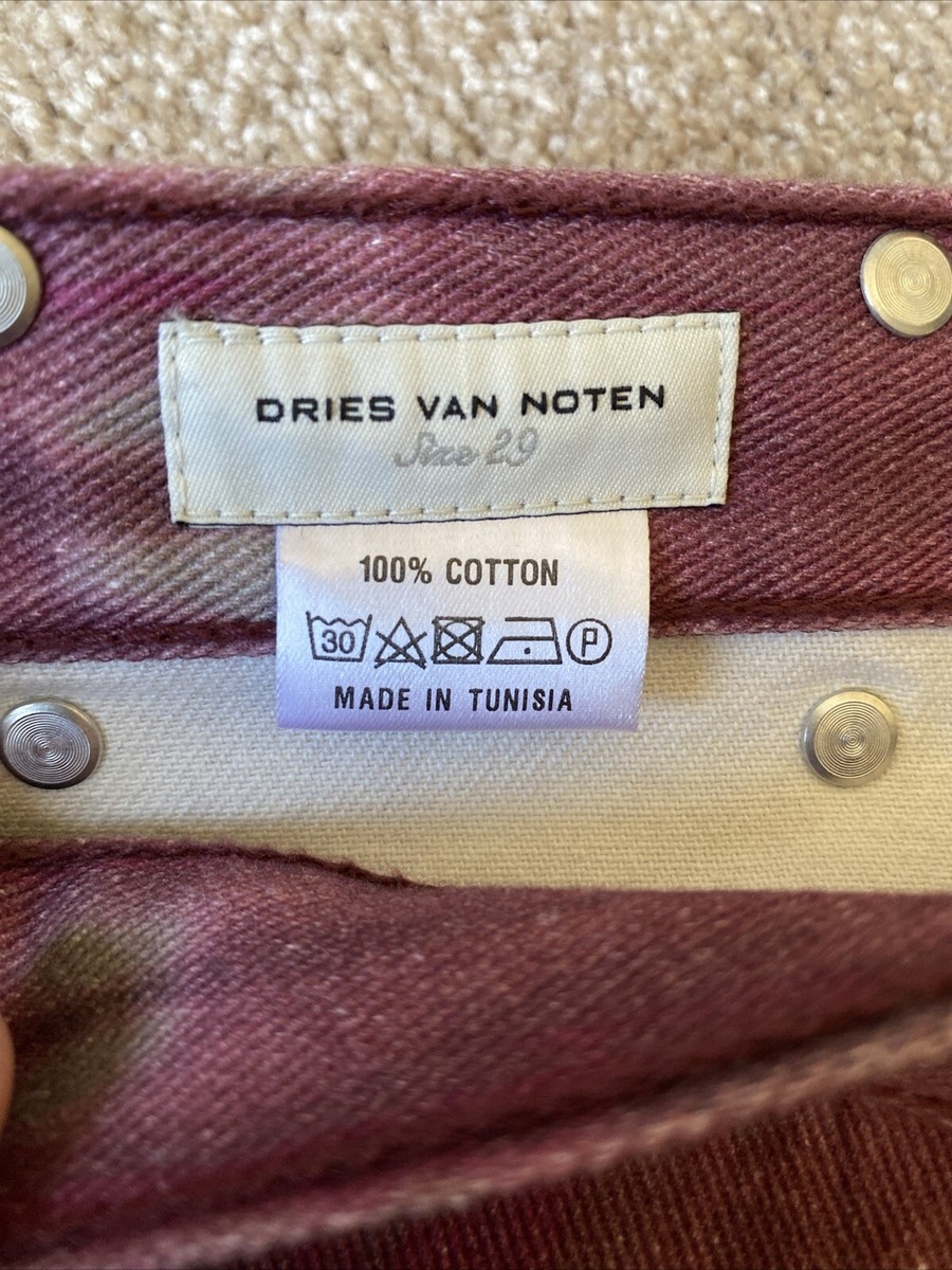 dries van noten サイズ29 Dries Van Noten Straight Tie-Dye Jeans Women's Size 29 - Small