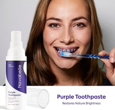 Purple Toothpaste Whitening, Purple Toothpaste, Purple Toothpaste for Teeth Whit