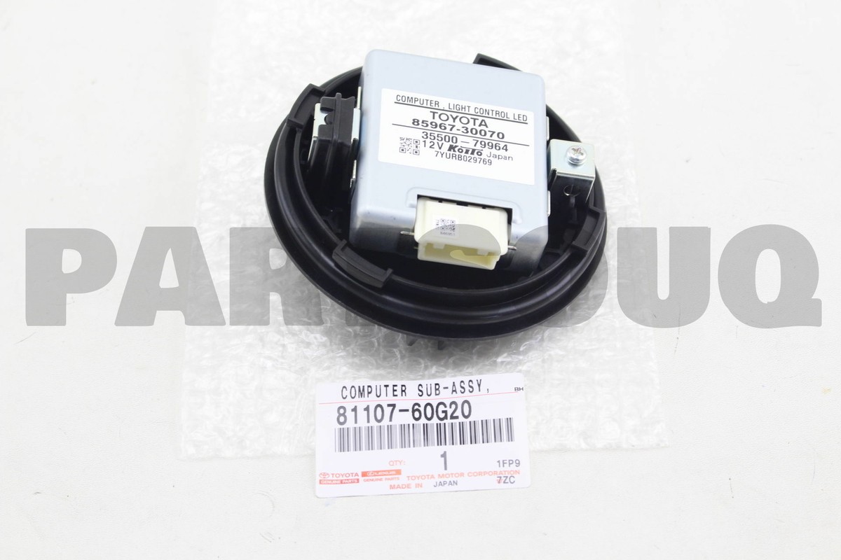8110760G20 Genuine Toyota COMPUTER SUB-ASSY, HEADLAMP LIGHT 8110760G20 Genuine Toyota COMPUTER SUB-ASSY, HEADLAMP LIGHT