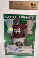 2018 Daron Payne Leaf Valiant Green Auto BGS 9.5