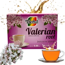 THERBAL VALERIAN ROOT(TE VALERIANA) 25 TEA BAGS- NATURAL INFUSSION 