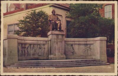 20052393 - Utrecht monument to/monument of Prof. Dr. T.-C Donders, serrated