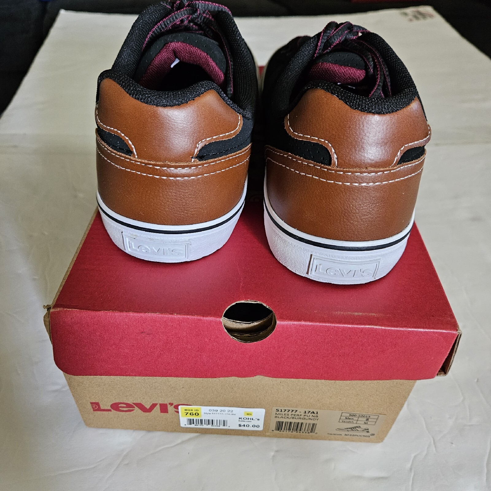 Levi's Tennis Shoes Men 8 Black 51777717A1 Christmas Gift eBay