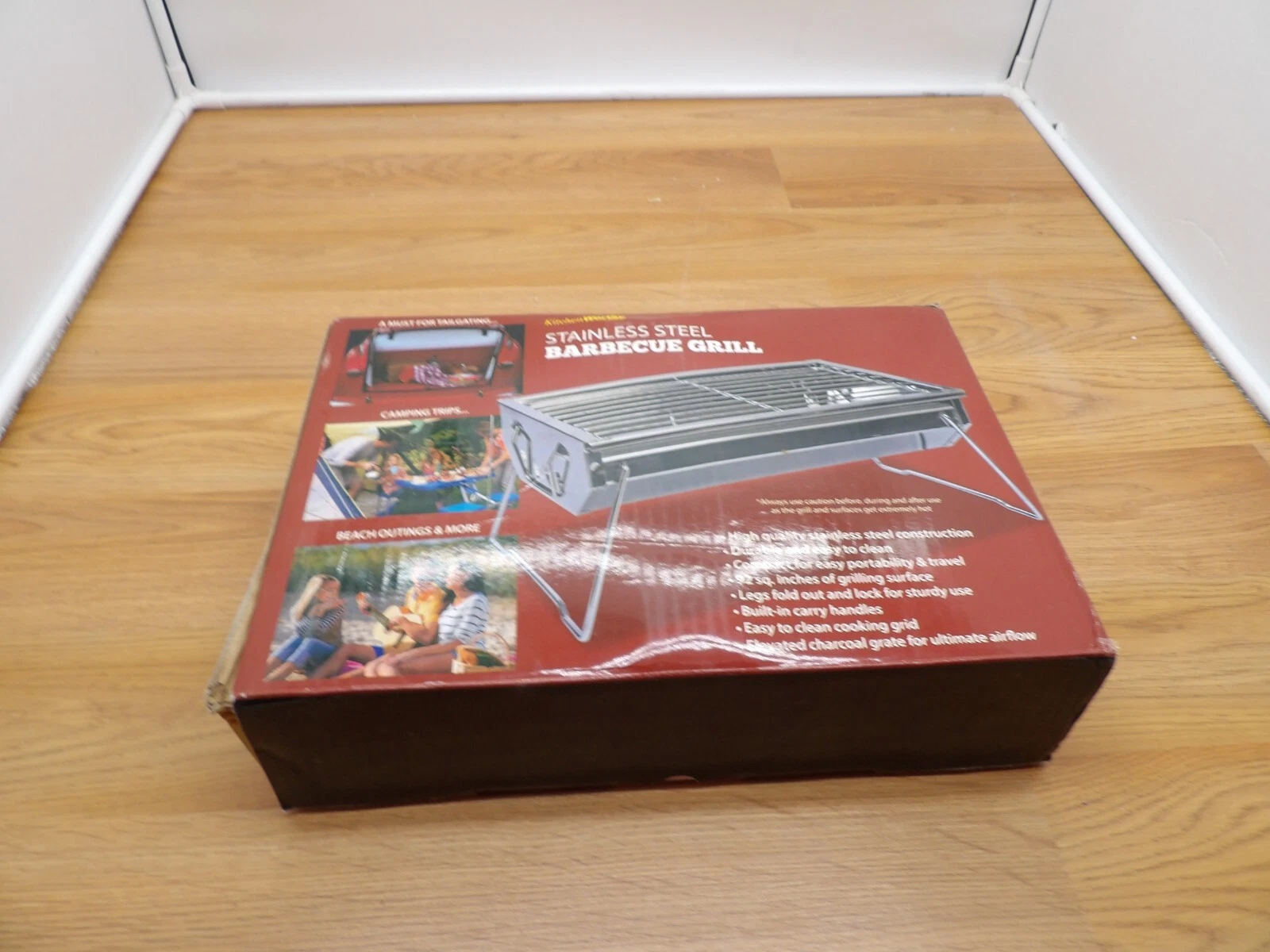 KitchenWorthy Stainless Steel PORTABLE Barbecue Grill Kitchen Worthy-NEW
Opens in a new window or ta