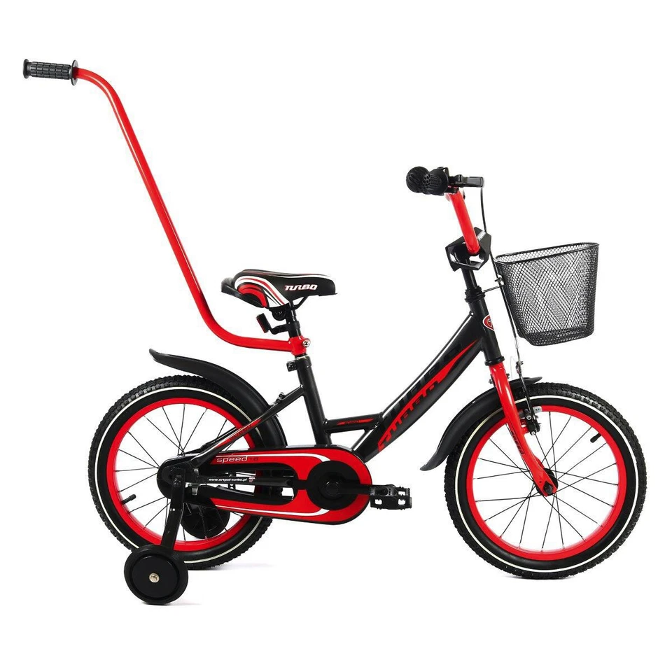 SPEED 16 Kinderrad Kinderfahrrad 16 Zoll Fahrrad Spielrad Rad Bike GRAPHIT-ROT