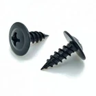 #8 x 1/2" Black Phillips Modified Truss Head Wood Screws, 100 Qty (BCP1077)