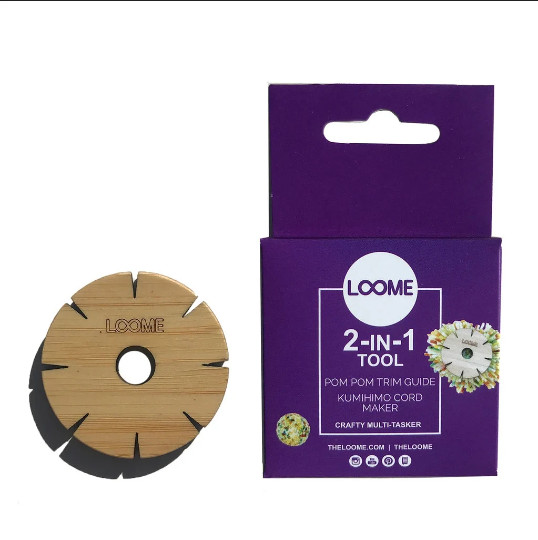 Loome Pom Pom Trim Guide and Kumihimo cord maker