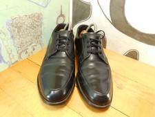 Executive Imperial Black Leather Oxfords Men's 8D Made in USA #01934L9 Vintage
